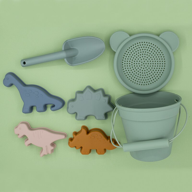 Strand Speelgoed Kinderen Zomer Speelgoed Met Schattige Dieren Model Ins Seaside Rubber Dune Zand Mold Gereedschap Sets Baby Bad Speelgoed kinderen Zwemmen Speelgoed