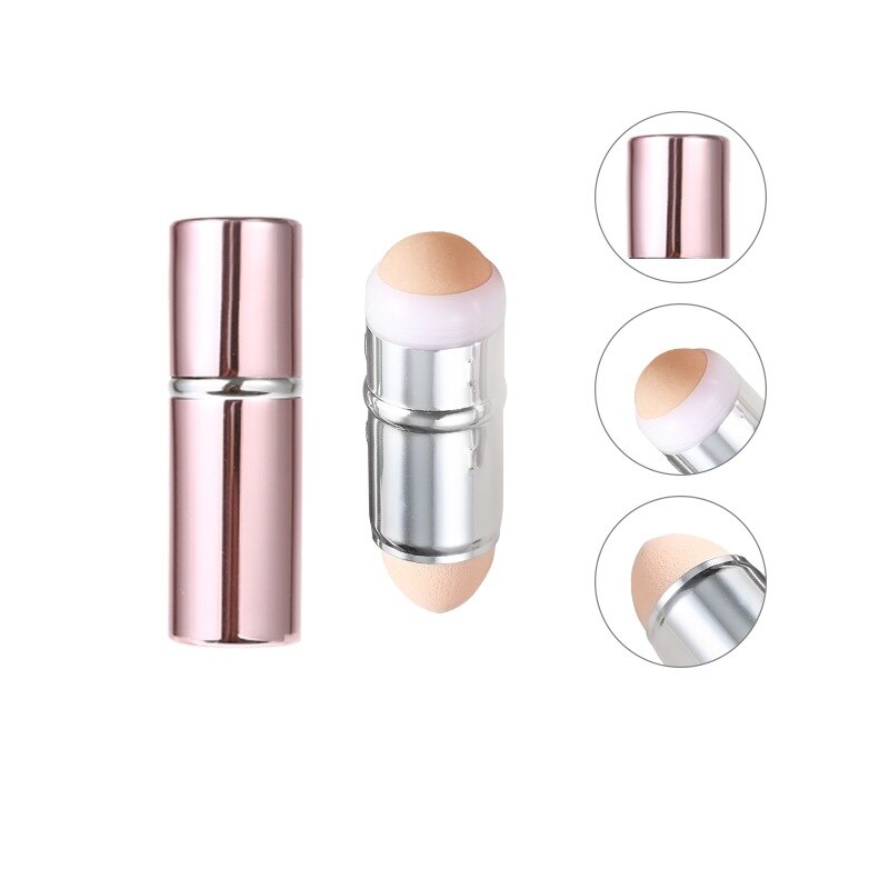 Ansigt olieabsorberende rulle vulkansk sten smudsfjerner ansigt t-zone olie fjernelse rullende pind bold sommer ansigt skinnende skiftende: 2 in 1 pink