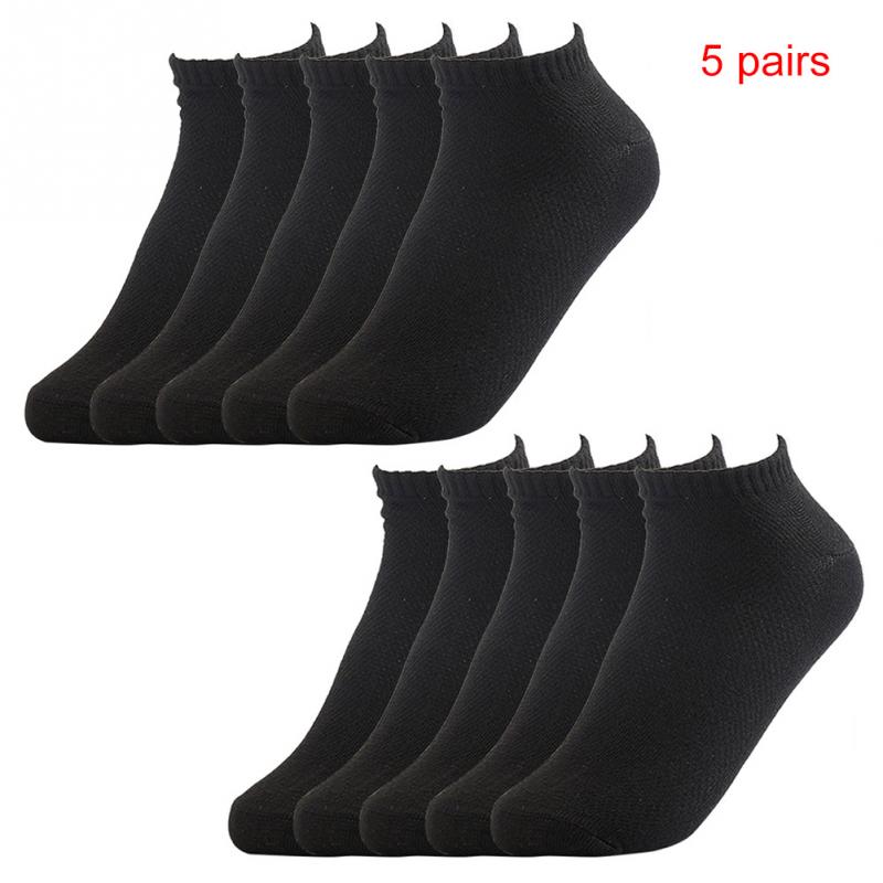 10 /5 /1 par sommer forår low cut ankel herrestrømper åndbare solid mesh mandlige bådstrømper sorte hvide grå sportsokker