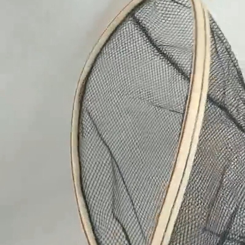 Fishing Net Fly Fly Net Wooden Handle Fly Fishing Hand-Dip Net Durable Nylon Material Net Can Safely Catch Fish