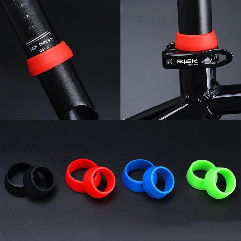 Bike Seat Post Ring Silicone Waterproof Bicycle Dust Cover for MTB Road Bike Cycling Seatpost Case Protective Bike Accessories