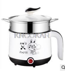 220V Mini Multifunctional Electric Cooking Pot Machine Single/Double Layer Available 3 Color Available Pot Multi Cooker: D