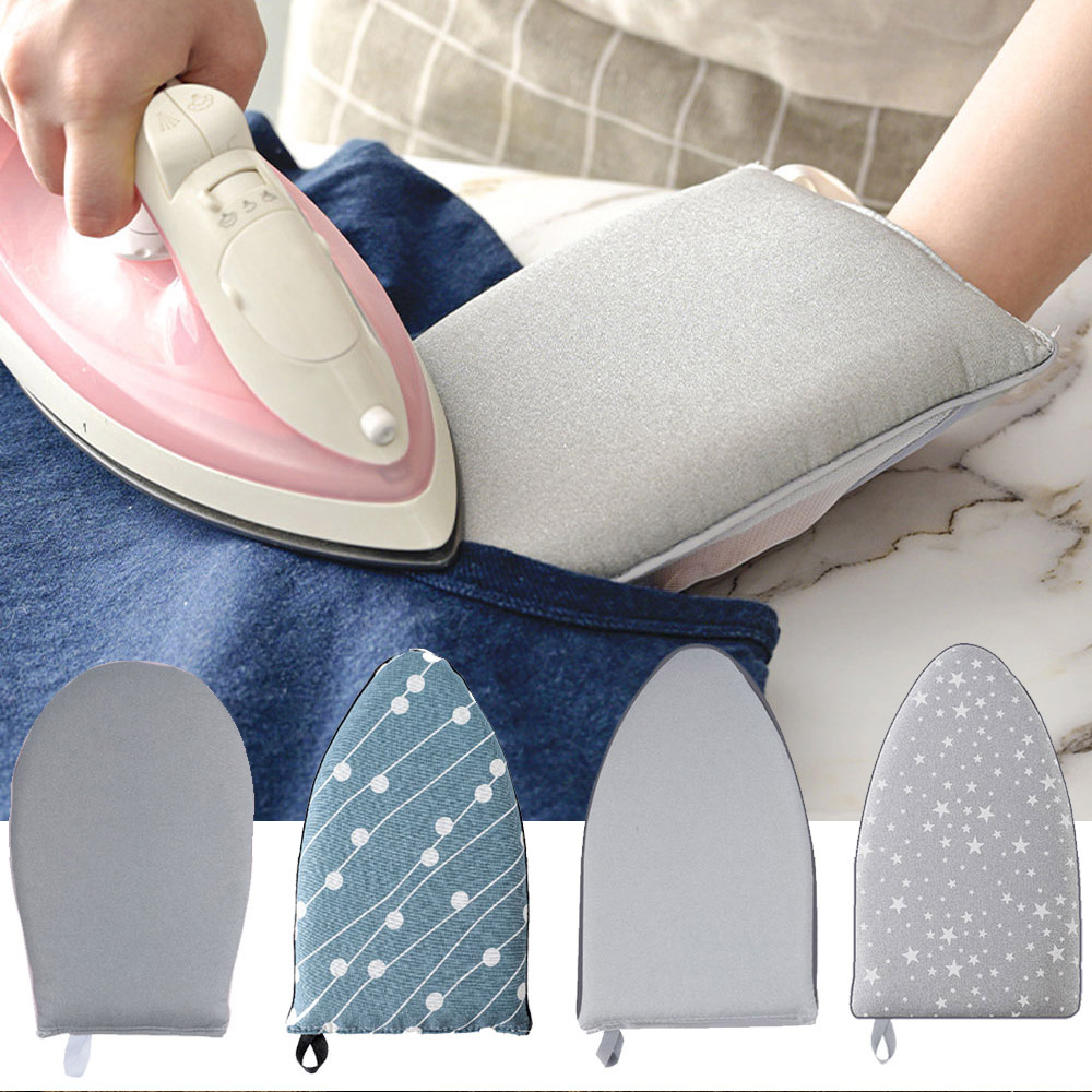 1pc Kleding Kledingstuk Stoomboot Mouw Strijkplank Houder PortabLe Ijzeren Tafelrek Handheld Mini Strijkpad Hittebestendige Handschoen
