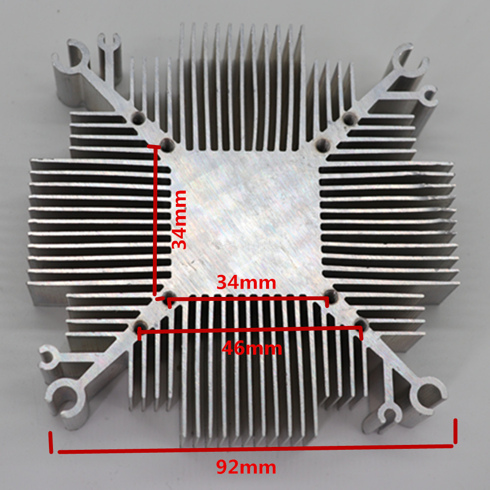 10w-200w Pure aluminium cob led heatsink multichip for led cooling DIY Led grow chip Light fixtures with 34*34MM Hole