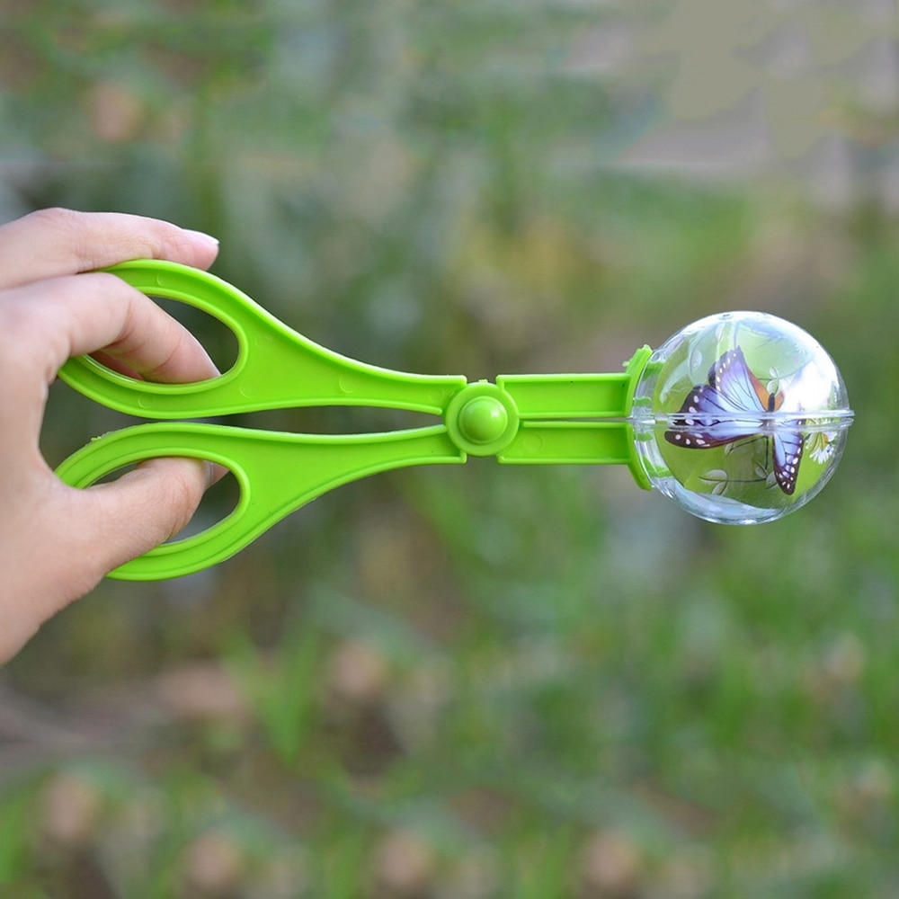 1pcs Plastic Bug Insect Catcher Schaar Tang Pincet Voor Kids Kinderen Toy Handige Tool Educatief Speelgoed