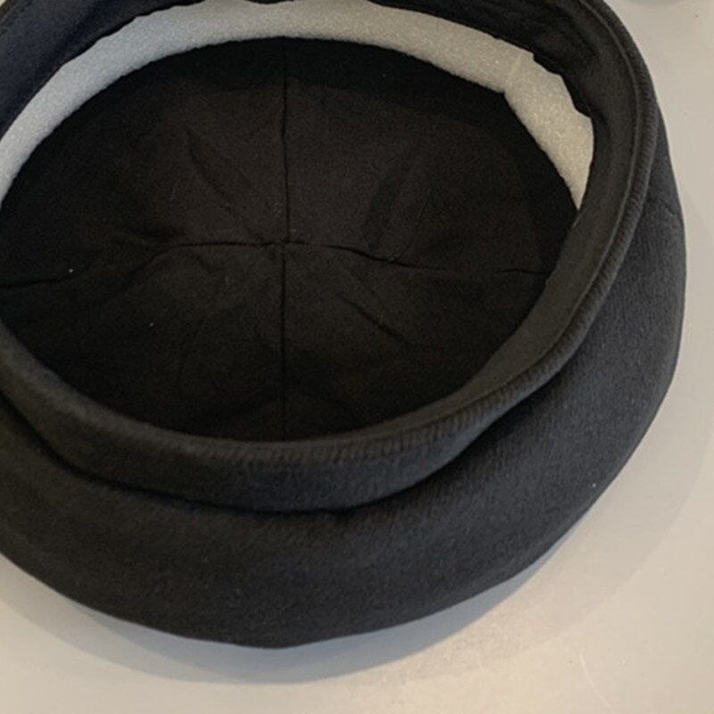 Moment Vintage Franse Baret Wollen Baret Winter Street Style Solid-Kleur Hoed Warm Beanie Hoed