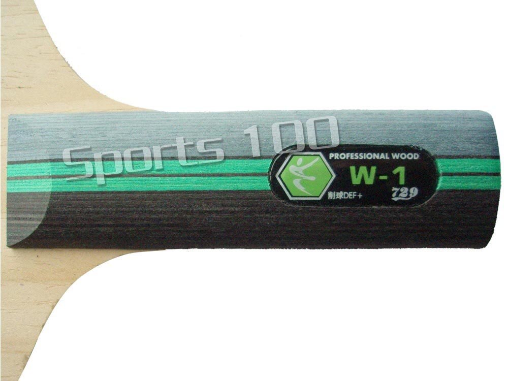 729 W-1 W1 W 1 Chop Def + Straight Handvat Tafeltennis Pingpong Blade