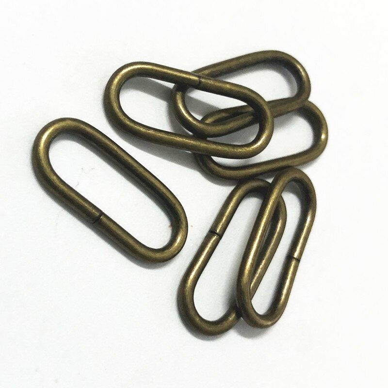 100 stücke metall Oval Ring Uhr bekleidungs Schnallen DIY Zubehör Nähen 16mm 20mm 25mm 32mm 35mm 38mm 50mm 65mm