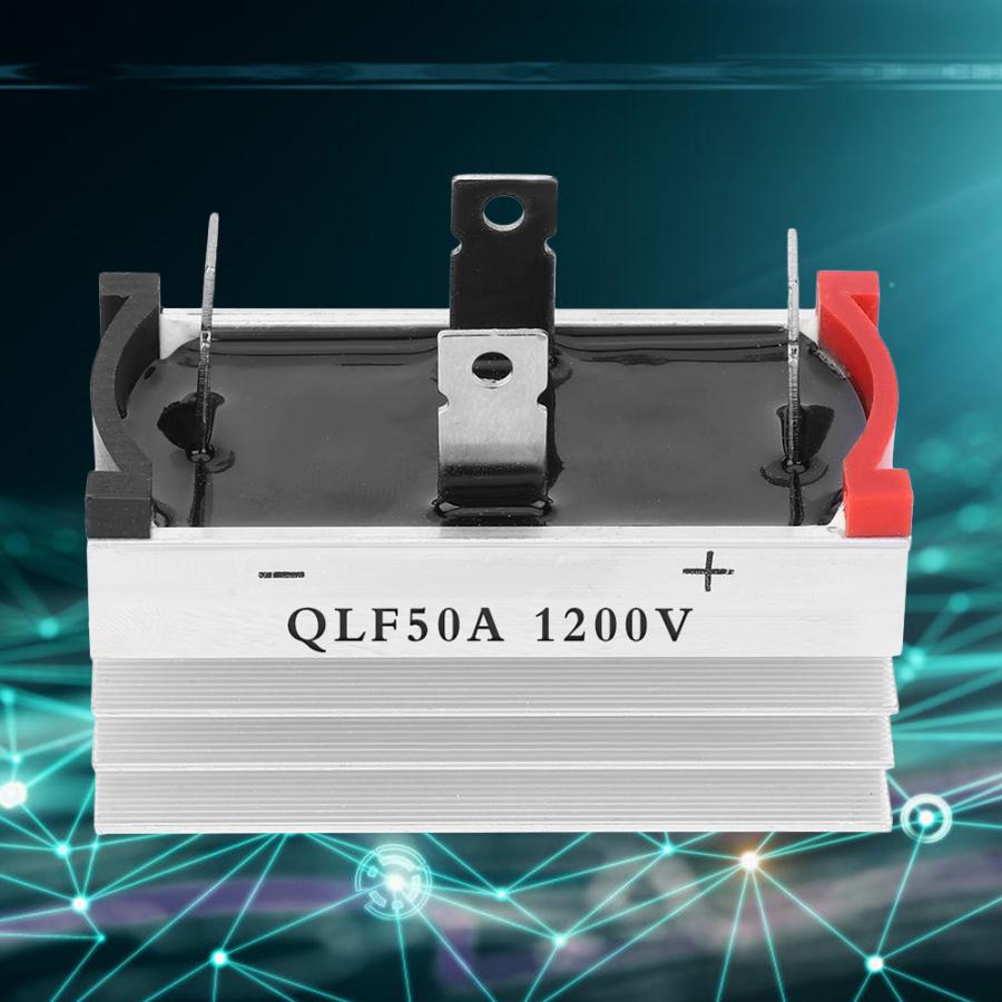 4 Pcs Qlf 50A 1200V Single Phase Diode Bridge Rectifier Module Metal Case Ballast Electronique 2500V Isolatie Spanning