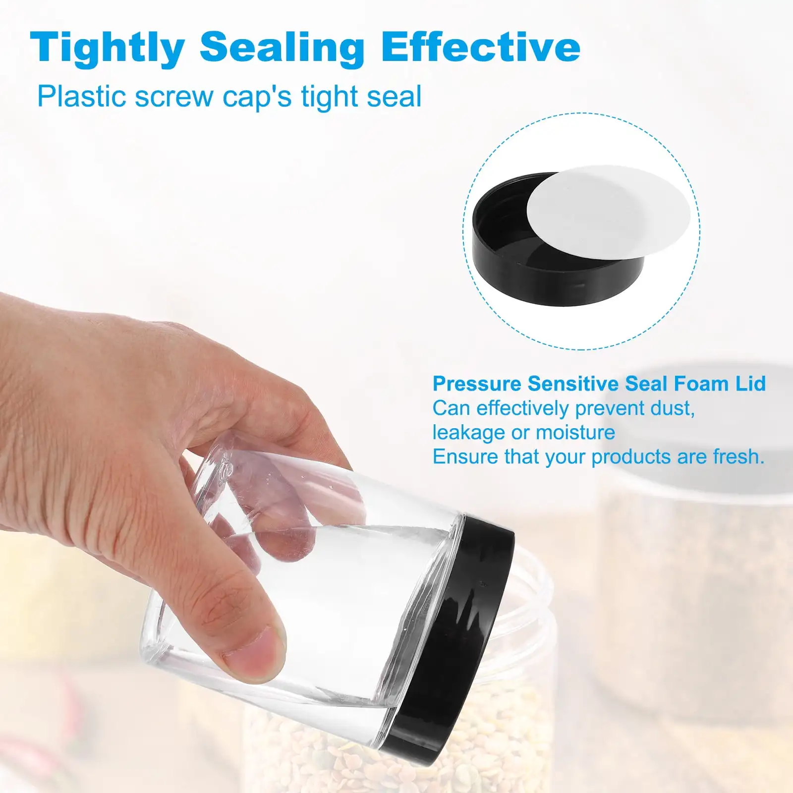 10 stk 2/3/5/10/15/20ml plastik cremekrukker, prøvebeholdere til skønhedsprodukter med lækagesikker rejseflaske med bred åbning til toiletcreme