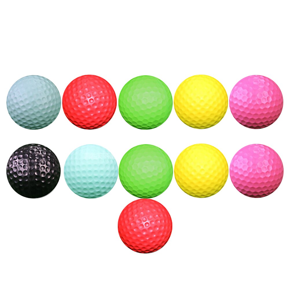 11pcs PU Sponge Golf Balls Training Golf Ball Funny Ball Toy Indoor Practice Balls Training Golf Balls