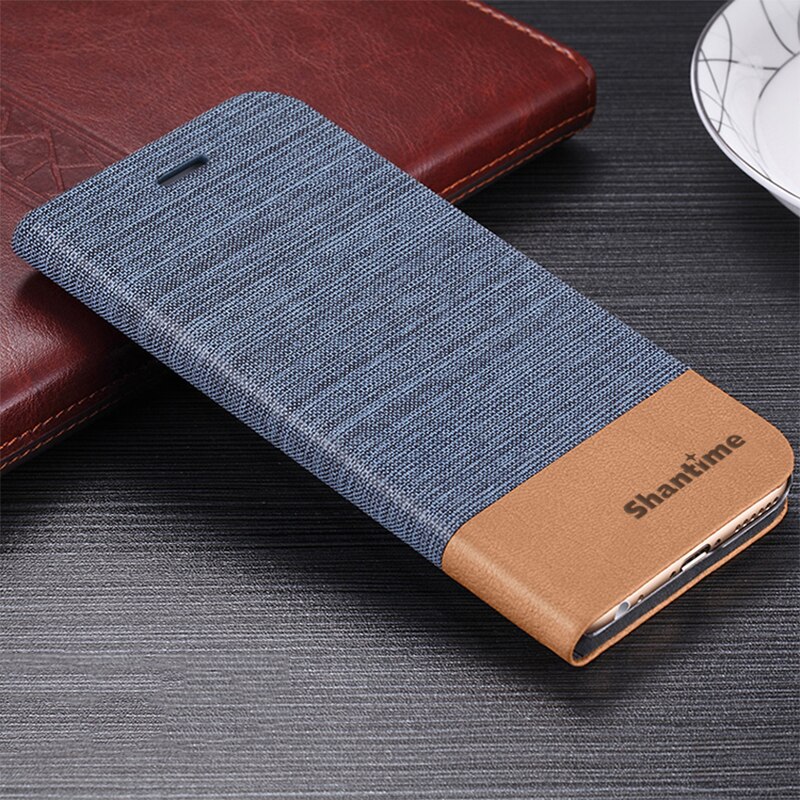 Voor Motorola Moto E5 Plus G6 Spelen Flip Book Case Voor Moto E5 E5 Spelen Zakelijke Lederen Telefoon Case Soft tpu Silicone Cover: For Moto E5 Play / Light Blue