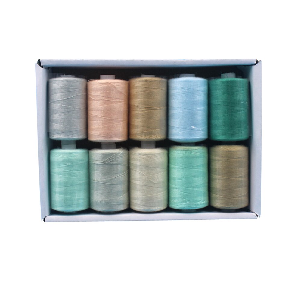 Sewing Thread 10 Colors Set 40S/2 For Sewing Machine Quilting Hand Sewing: set 7