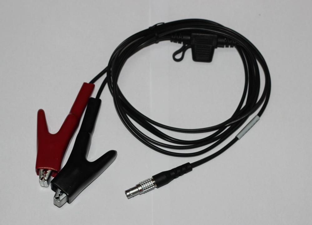 Stromkabel 8-Pin Für Leica Totalstation TS30/TM30/GS15/CS10 – Mit Krokodilklemmen, 1,8 M, 15A Abgesichert