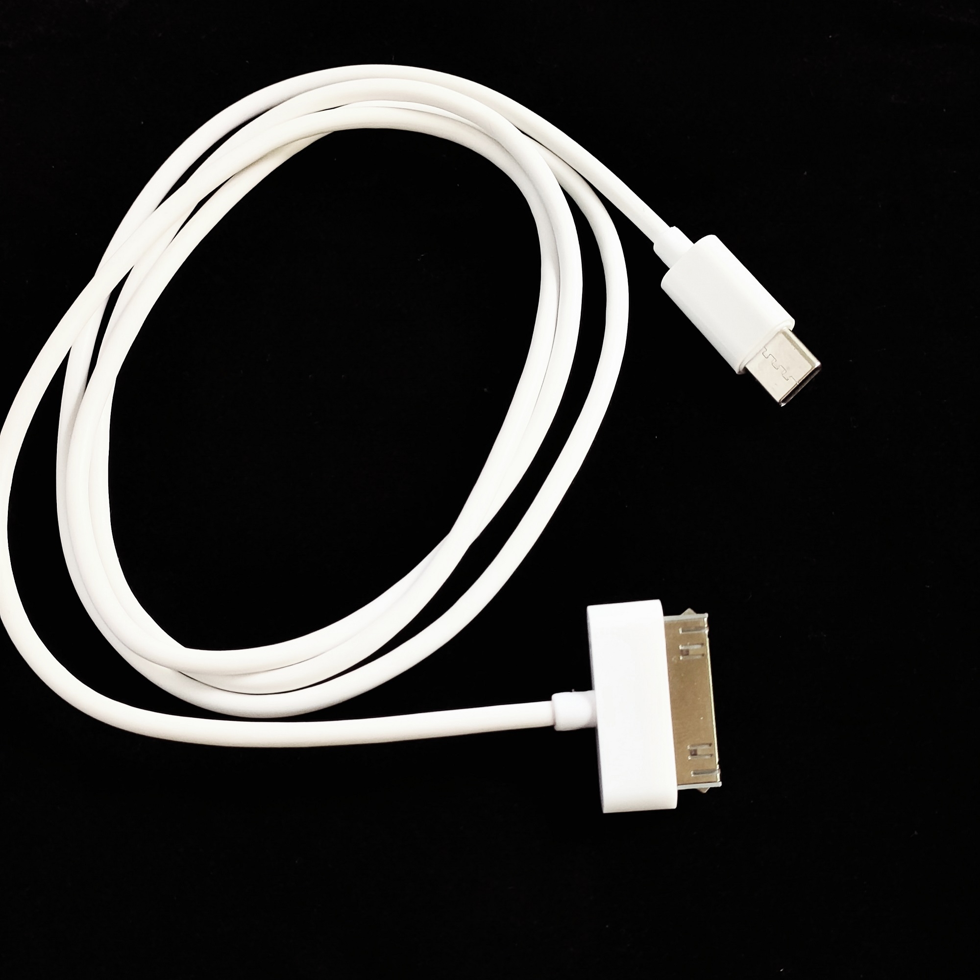 30-poliges USB-C-Kabel, das für das alte iPad iPhone iPod 1m 3 Fuß synchron isiert wird: WHITE