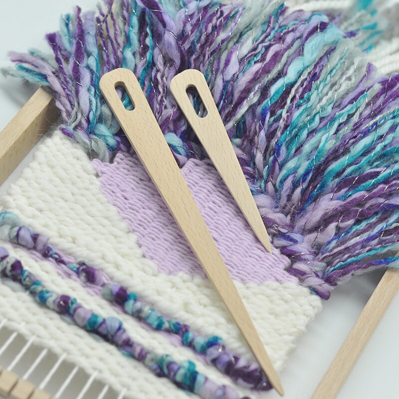 5pcs DIY Houten Weven Shuttle Hand Weefgetouw Stok Houten Shuttle Tapijt Weven Knit Handcrafts Tool voor Maken Trui Sjaal