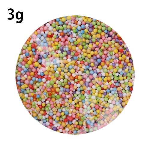 60ml Fruit Butter Fluffy Slime Supplies Toys Polymer Clay Additive Putty Soft Plasticine For Modelling Slime Charms Accessories: 3g Foam Balls