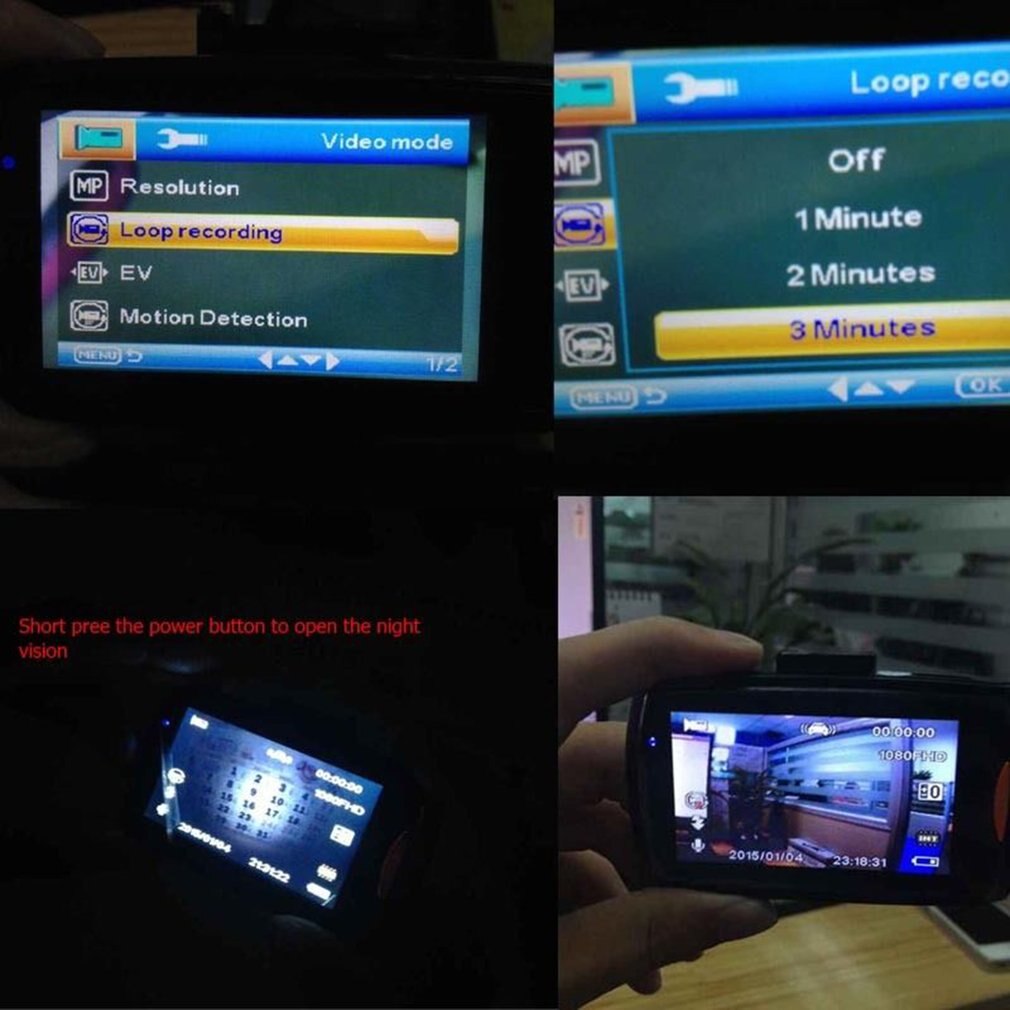 G30 2.4 Inch Car DVR 90 Degree Novatek 96220 Video Recorder Full HD 1080P Camera G-Sensor Camera Video Recorder