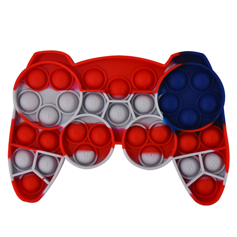 Press Color Ball Fun Toys Infant Teething Decompression Toys Children Press Hand Grip Board: F