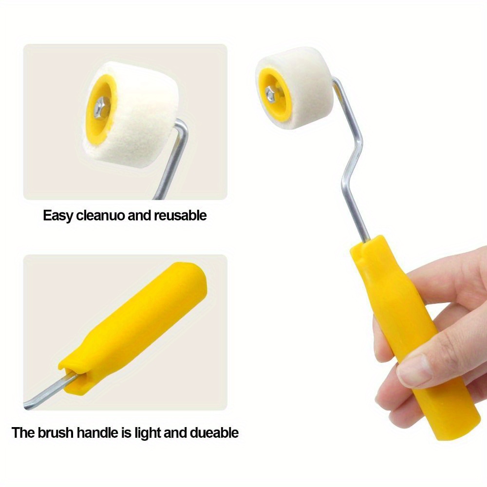 Mini-verfrollen Deuren en plafonds Wollen borstels Extra kleine verf Touch Up Trim Randborstel Roller muurreparatie kwast