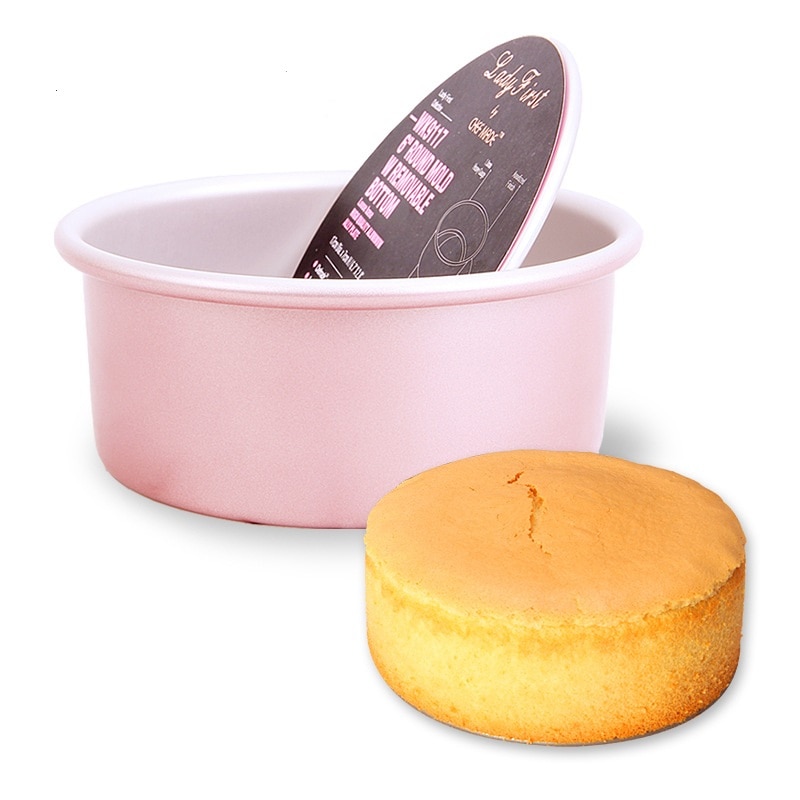 8 Inch Ronde Mold Verwijderbare Roze Bottom Lady Cakevorm Te Schoon Cake Pan