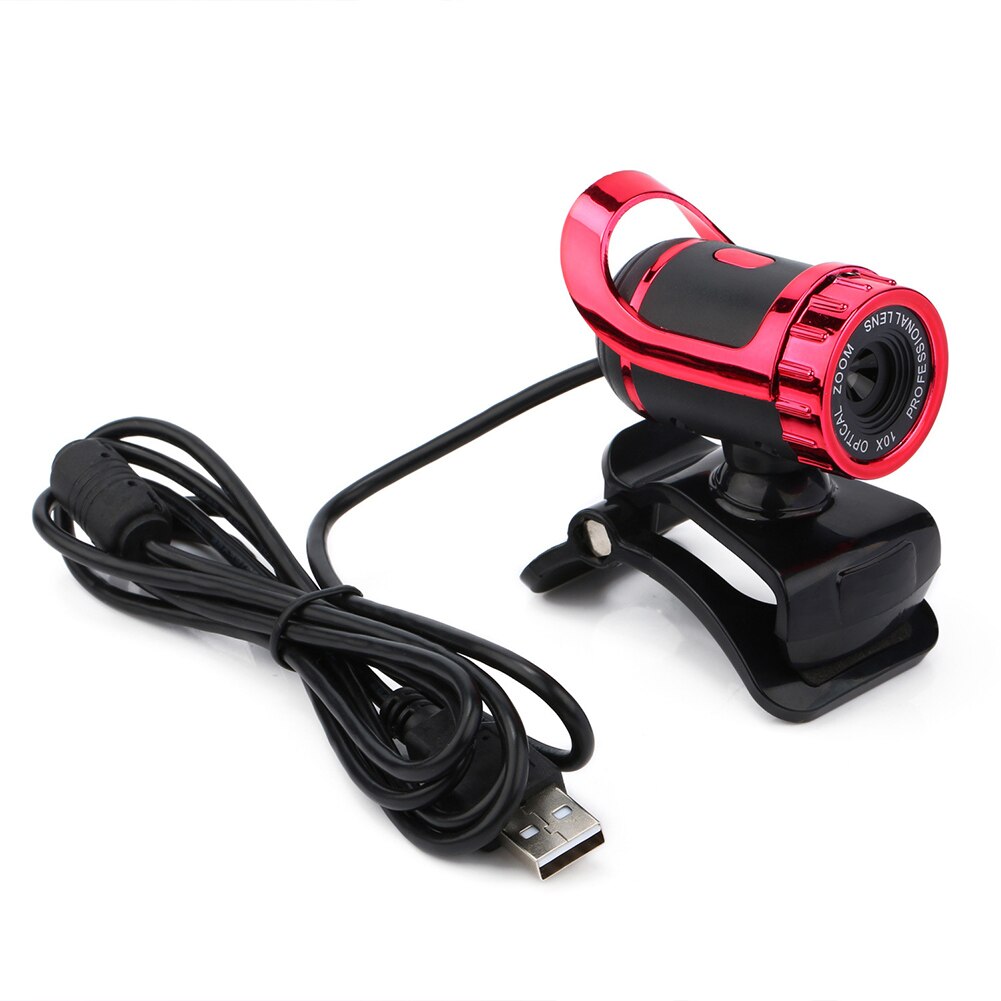 USB 2.0 Web Cam Camera Webcam with Microphone for PC Desktop Computer Laptop built-in microphone good sound absorption