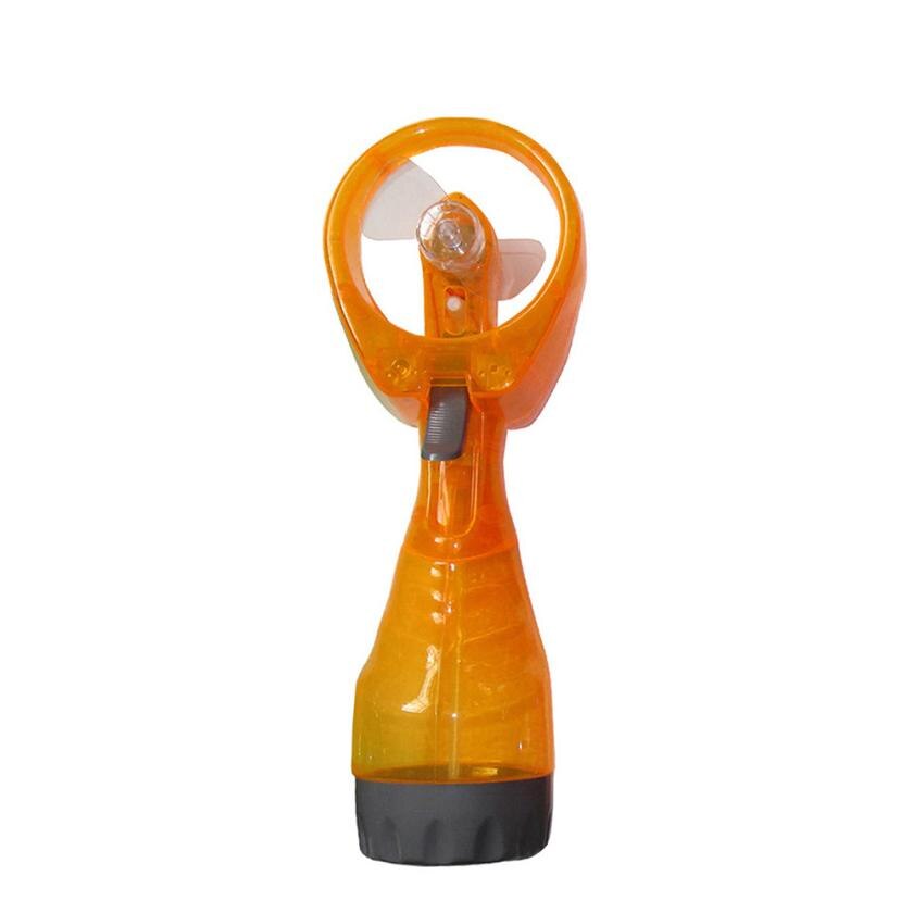 Ventilateur de pulvérisation d'eau fraîche Portable | Portable, tenue à la main, refroidissement de l'eau fraîche, brouillard de brouillard, directe: Orange