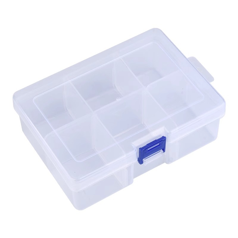 Transparante plastic doos Grote capaciteit Compartiment Organizer Box Onderdeel Gereedschapskist Meercellige materiaal Model Accessoires Opbergdoos