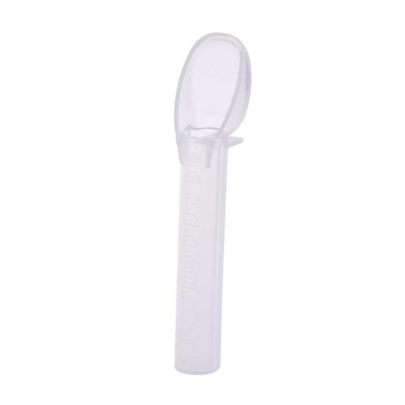 Infant Baby Silicone Medicine Feeding Spoon Feeder Anti Choke Device With Scale