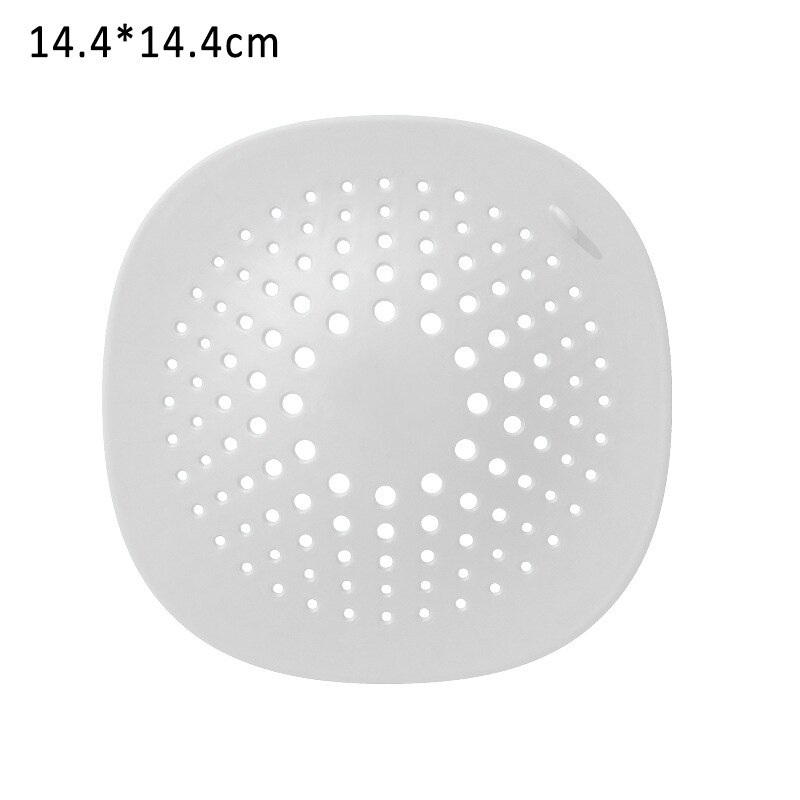 1 st kökfilter täcka handfat silplugg tpr avloppsskydd silikon avlopp hårfångare badrum köksmaterial: Vit