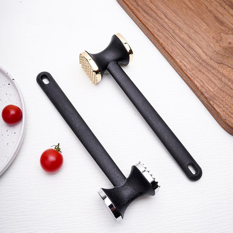 Heavy-duty Kitchen Meat Mallet With Rubber Handle And Alloy Hammer Head For Easy Pounding And Tenderizing Of Meat
