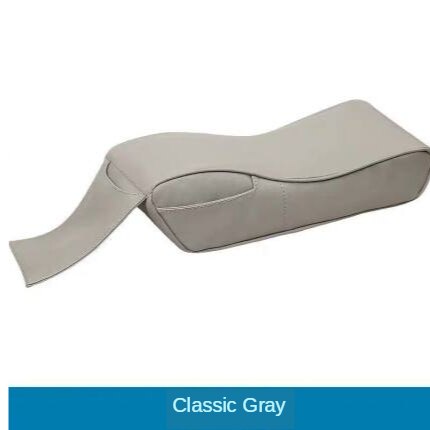 Leren auto armsteun kussen auto middenconsole stoel armleuningen box covers bescherming hand verhoging steunen accessoires: Grijs