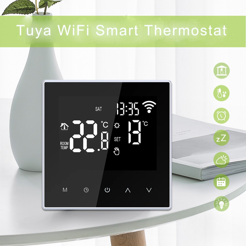 Vancoo WiFi Clever Thermostat 220V Temperatur Regler Wasser Fußbodenheizung Temperaturregler Arbeit mit Google Hause, Alexa