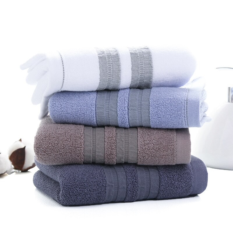 Mode Microfib Handdoek Effen Kleur Borduurwerk Mannen Washandje Reizen Hotel Badhanddoek Draagbare Handdoek 35*75Cm Douche Wrap