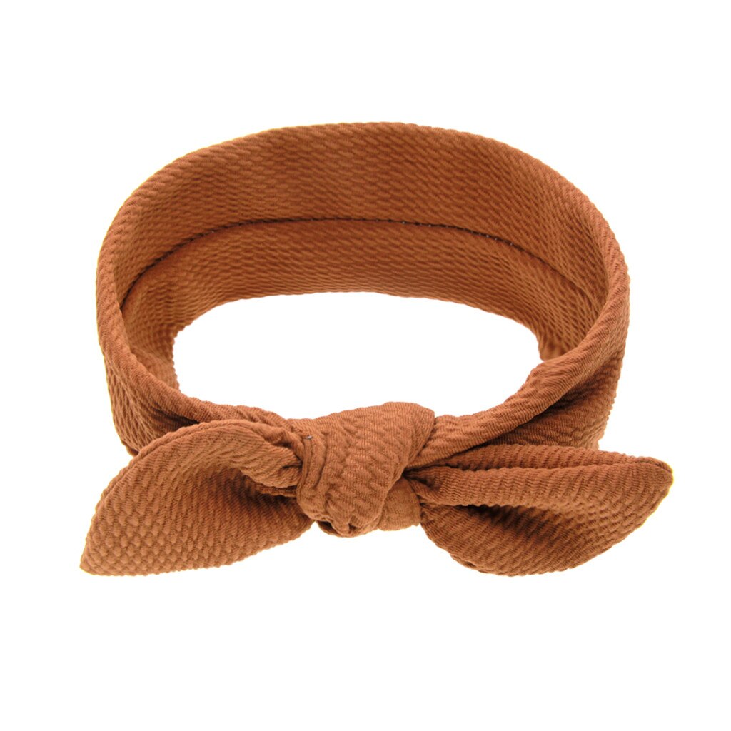 Mode Pasgeboren Peuter Kids Baby Meisjes Hoofdband Strik Solid Gedrukt Hoofdband Hoofddeksels Haaraccessoires Baby Casual Hoofdband: C