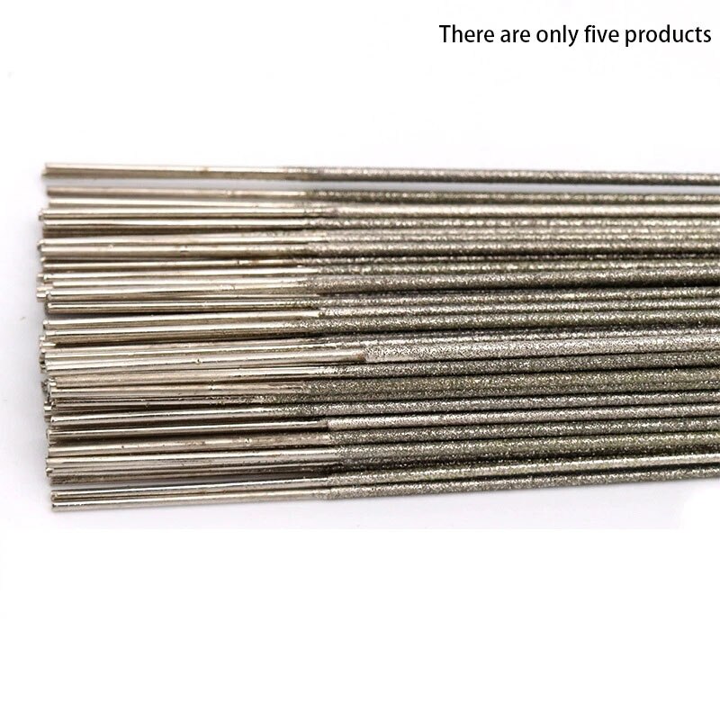 Retail 5Pcs 400Mm Diamond Wire Saw Blade, Saw Rods For Cutting Jade Metal Ceramic Resin Jewelry Hand Tools