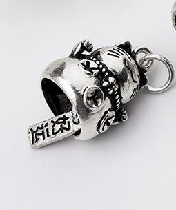 925 Sterling Silber Glück Katze Glocke Reize Multi Größe Handwerk Glück Anhänger Für DIY Schmuck Machen Materialien: 3 18mm 1Stck