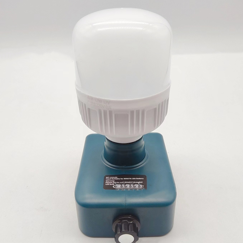 Draadloze LED Werklamp 12W LED Lamp Voor Makita/Dewalt/Milwaukee 18V 20V Li-ion batterij Dimmen Koel Witte Lamp Buitenverlichting: Beige