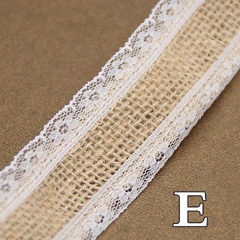 Mode Accessoires, Jute Banner, Home Decor, Bruiloft Accessoires, Jute Lint, Jute Roll, hessische Jute, Party Accessoires: E-2.5CM