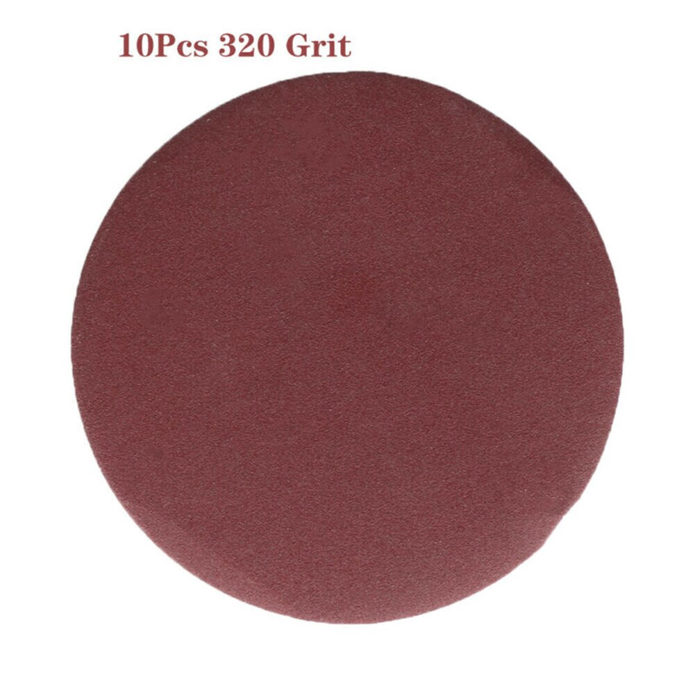 10pcs 5inch/125mm 40-2000Grit Round Shape Disk Sand Sheets Sandpaper Polishing: Green