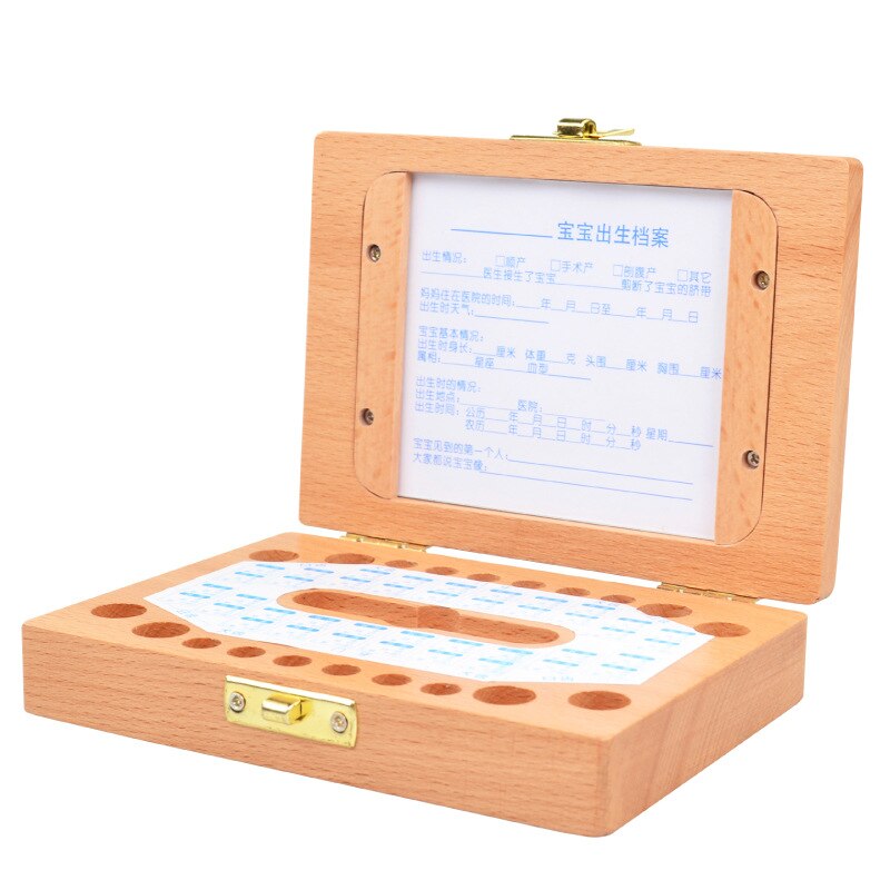 Cadre Photo en bois pour cheveux de bébé, boîte de rangement des dents de lait, ombilical, Lanugo