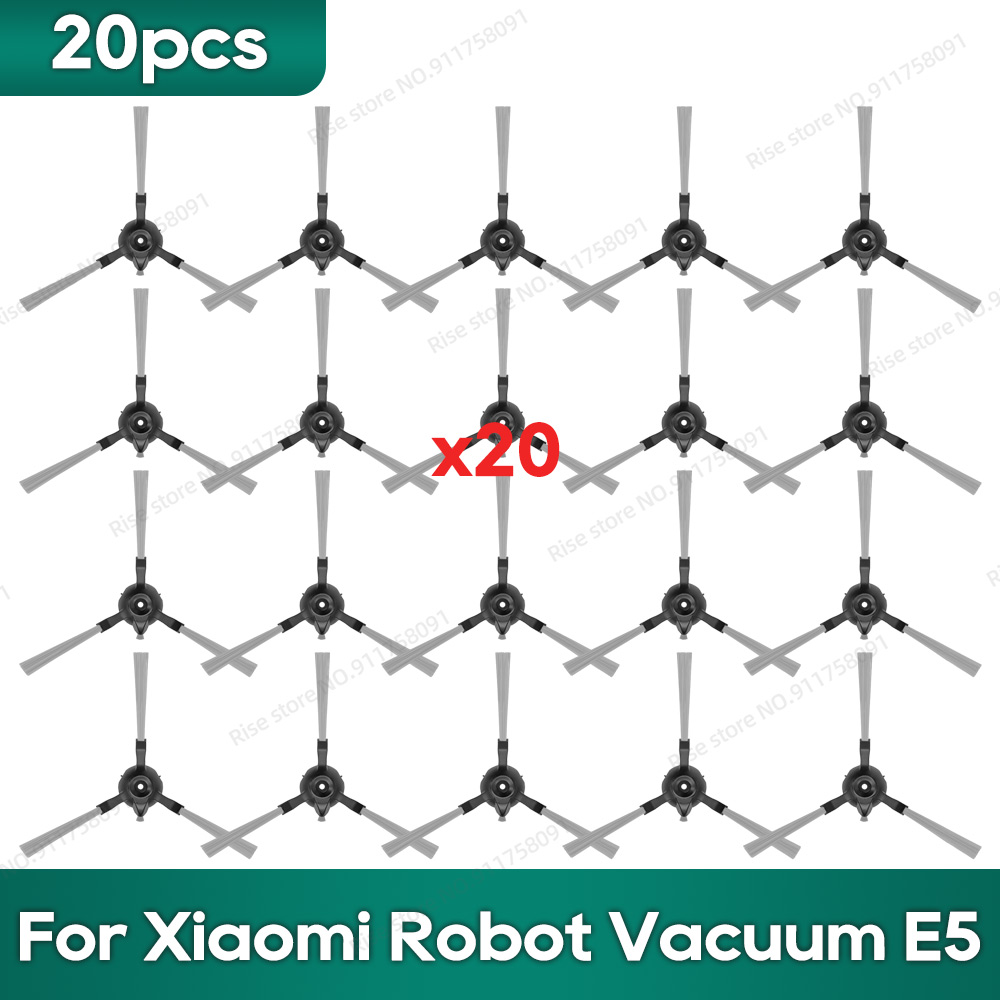 Compatível com os acessórios de reposição do Xiaomi Robot Vacuum E5, Filtro de Mop, Escova Lateral, Pano de Limpeza.: Verde exército