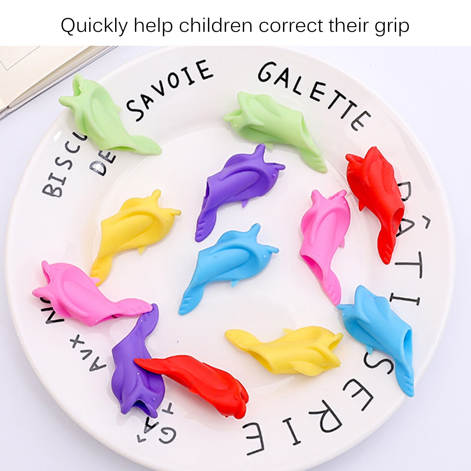 Leuke Vorm Pen Houder Correctie Schrijven Comfortabel Hold Pen Grip Houding Gereedschappen Siliconen Schrijven Houding Corrector Briefpapier