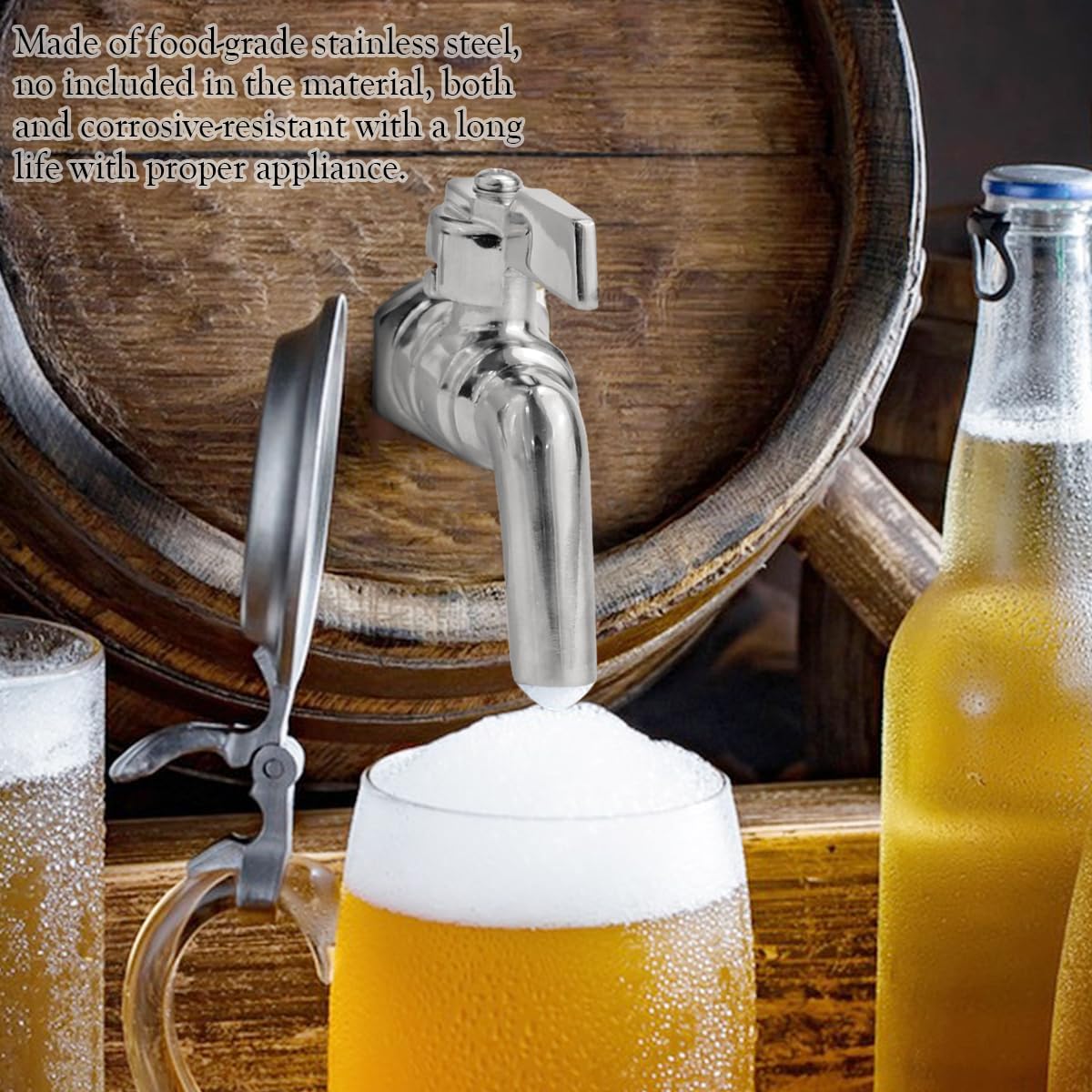 Ruostumaton teräs 3/8 "hana hana kotiin hautua tynnyri fermentori viini olut juoma mehuannostelijan hana juoda jääkaappi tynnyreihin