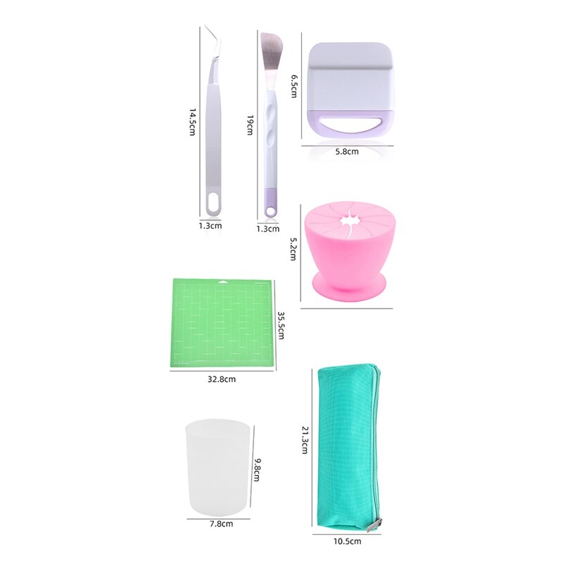 1Set DIY Cardstock Crafting Basic Tools Kit Craft Vinyl Weeding Set Silhouette Embossed Art Cutting Kits