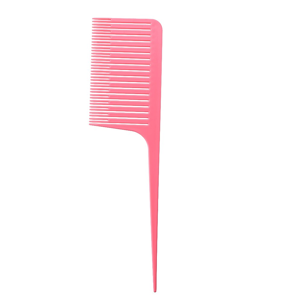 Hair Hairstyle Styling Tool Plastic One-Way Hair Dyeing Tail Comb Hairdressing Highlighting Sectioning Brush hair Accessories: Watermelon Red