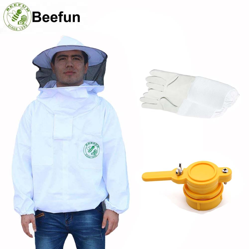 Beefun Gute Bienenzucht Jacke Unisex Bee Halten Anzug Für Imker Schutz Kleidung Mit Schleier Hut Bienenzucht Werkzeuge