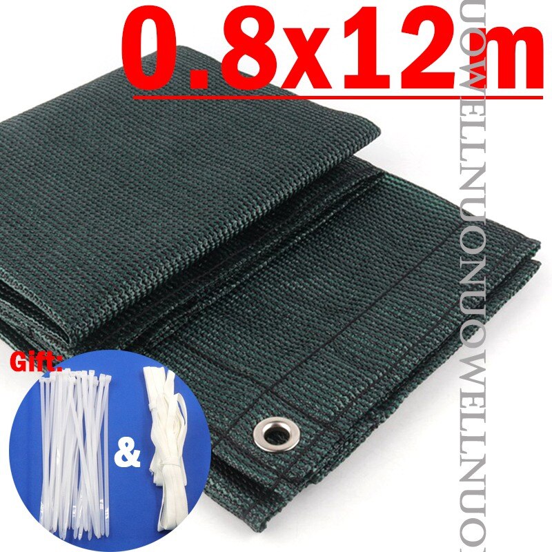 Width 0.8M/0.9M Blackish-Green Balcony Shading Net Fence Privacy Screen Garden Pergolas Shelter Cover Swimming Pool Awning