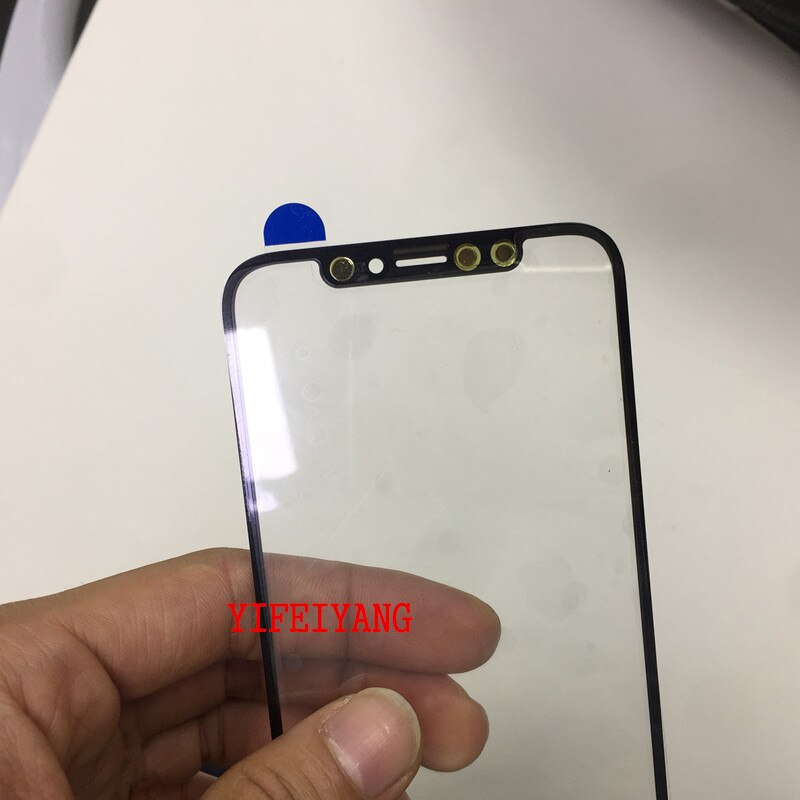 10 pcs A for iPhone 11 pro max X XS XR MAX LCD outer glass With OCA Glue LCD touch lens Replacement