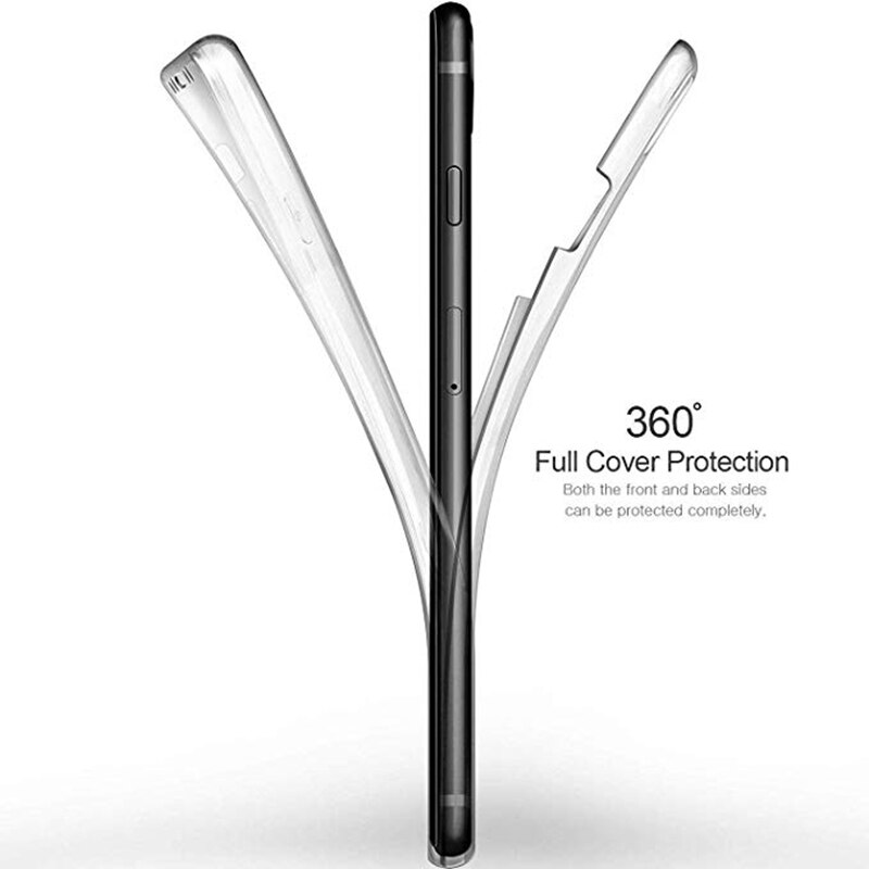 360 Full Body Protect wyczyść etui do iphone 7 8 6 6S Plus XR X iphone 11 Pro XS MAX 5 5S SE Dropproof miękkie silikonowe etui z tpu